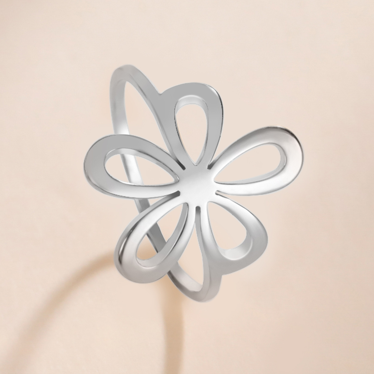 Garland Ring Daisy Ring Stainless Steel Engagement Band
